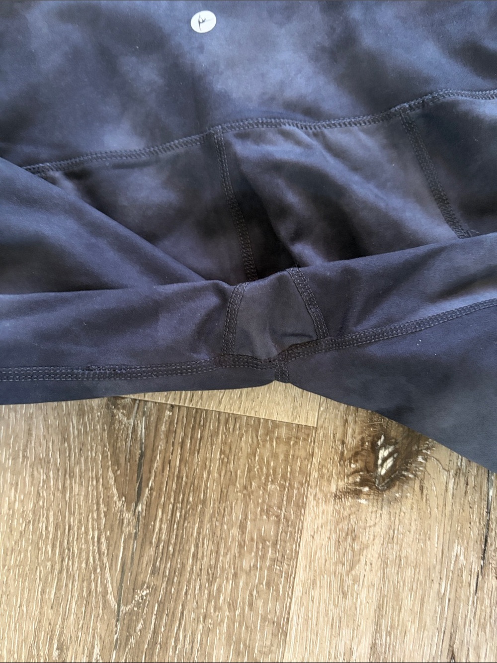 90 Degree By Reflex Women's Black Tie-Dye Bike Shorts - Picture 6 of 6